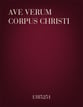 Ave Verum Corpus Christi TTBB choral sheet music cover